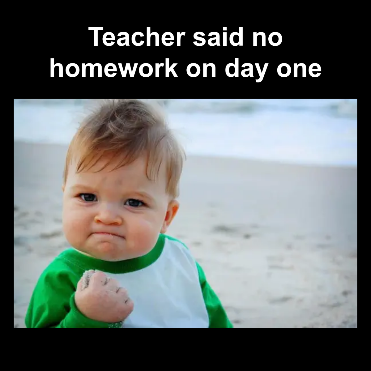 Free Success Kid Back To School Meme Template