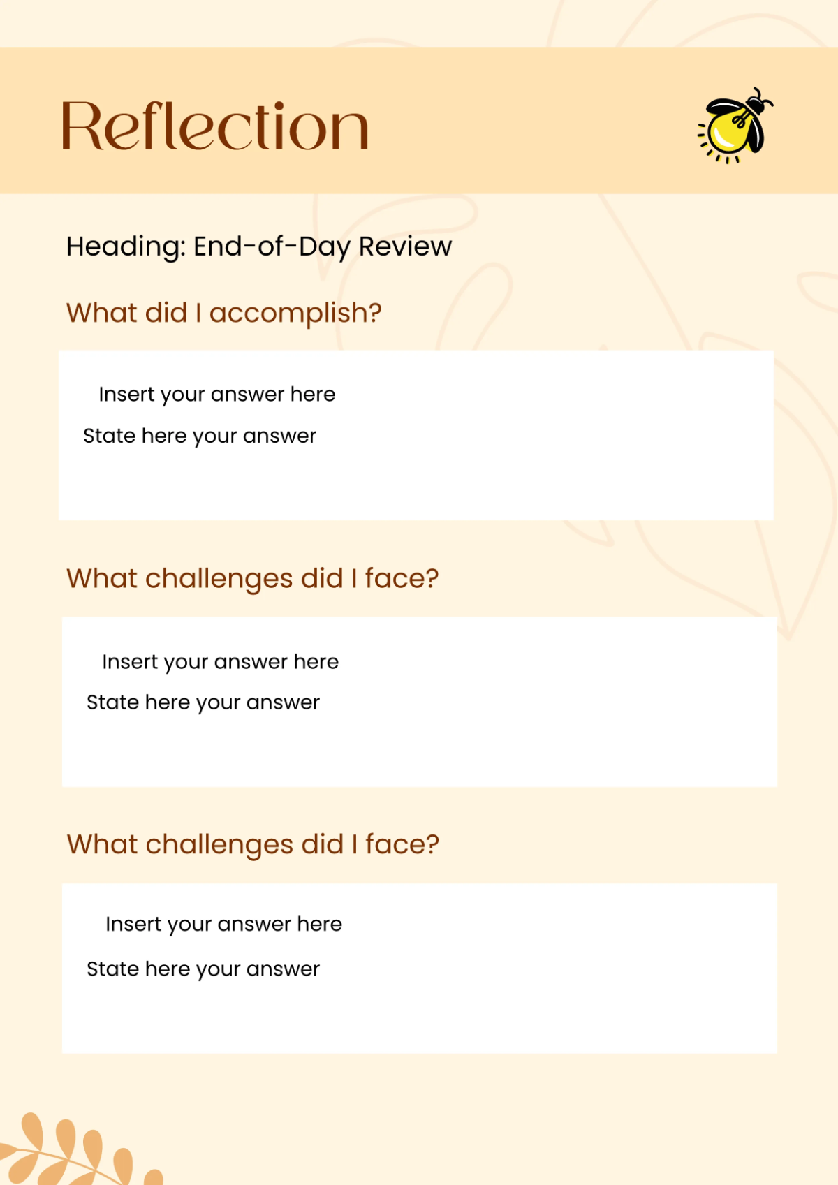 Free Daily Planner Workbook Template to Edit Online
