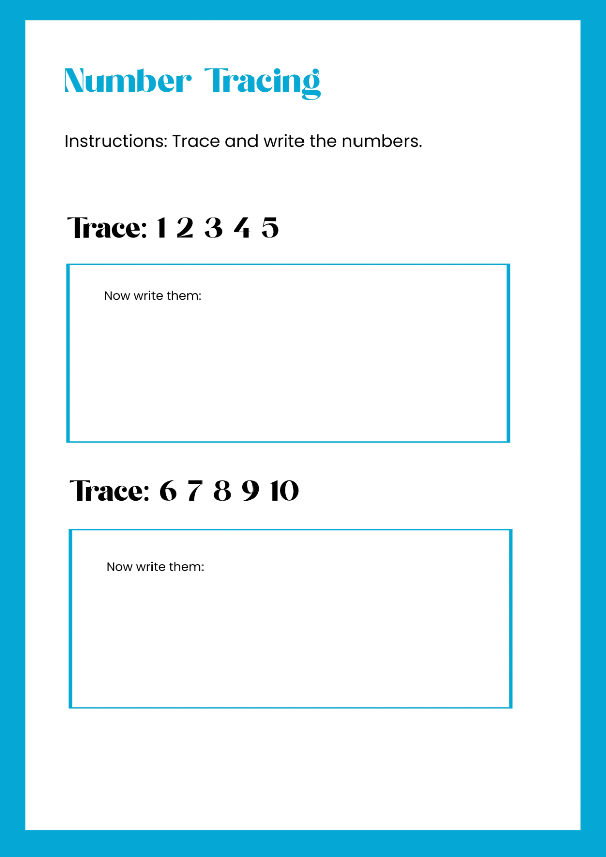 Free Math Practice Workbook Template to Edit Online