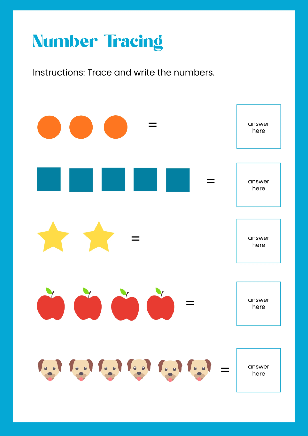 Free Math Practice Workbook Template to Edit Online