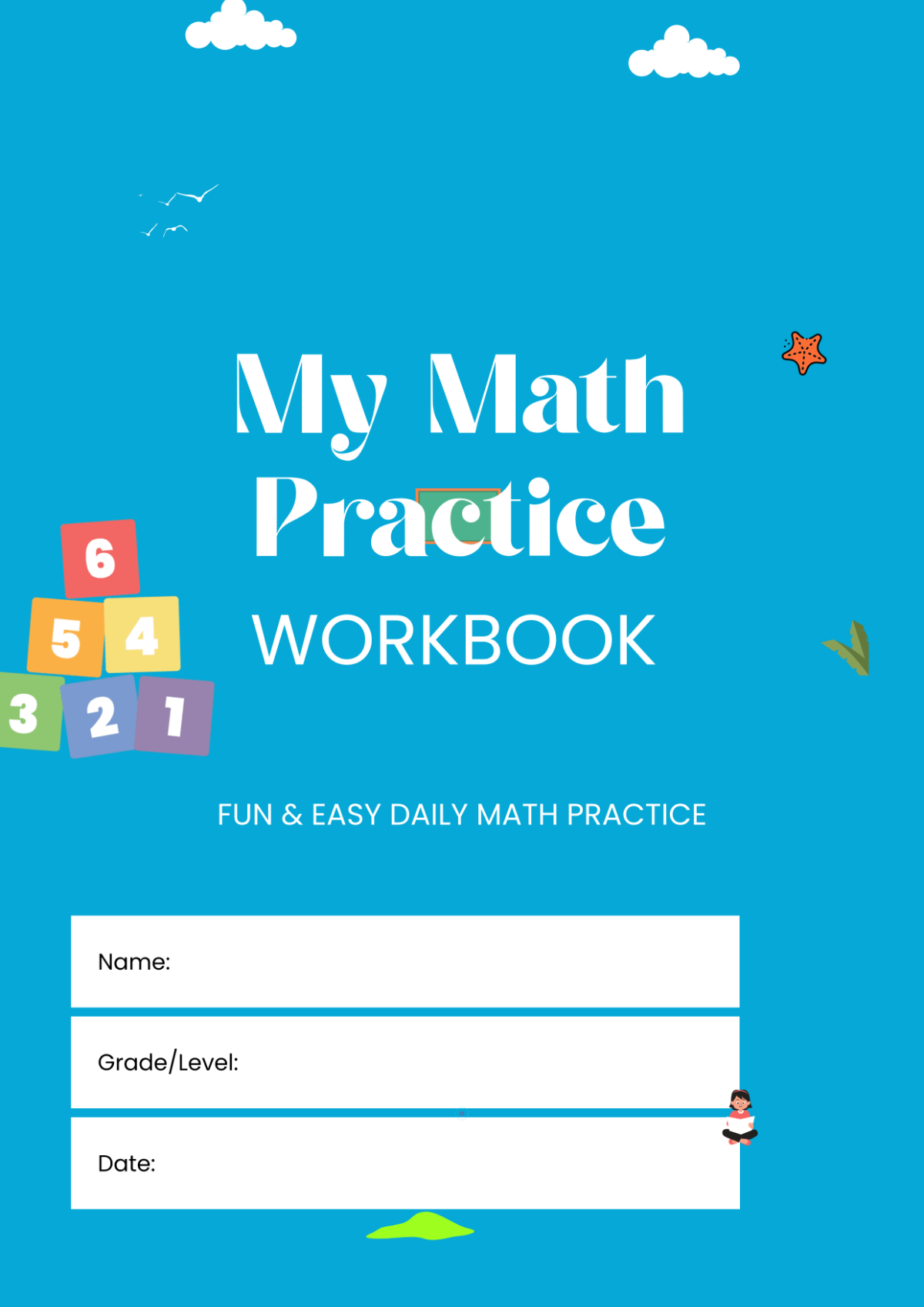 Free Math Practice Workbook Template to Edit Online