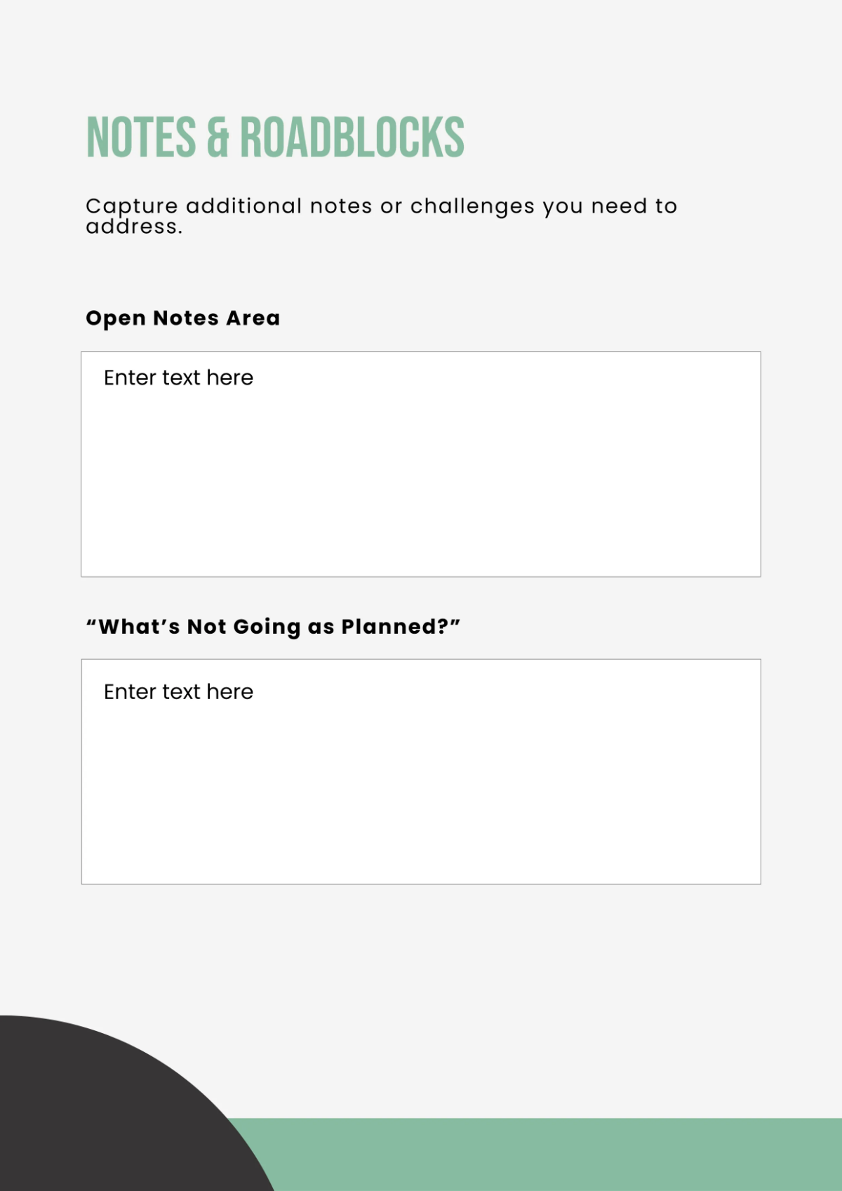 Free Blank Project Workbook Template to Edit Online