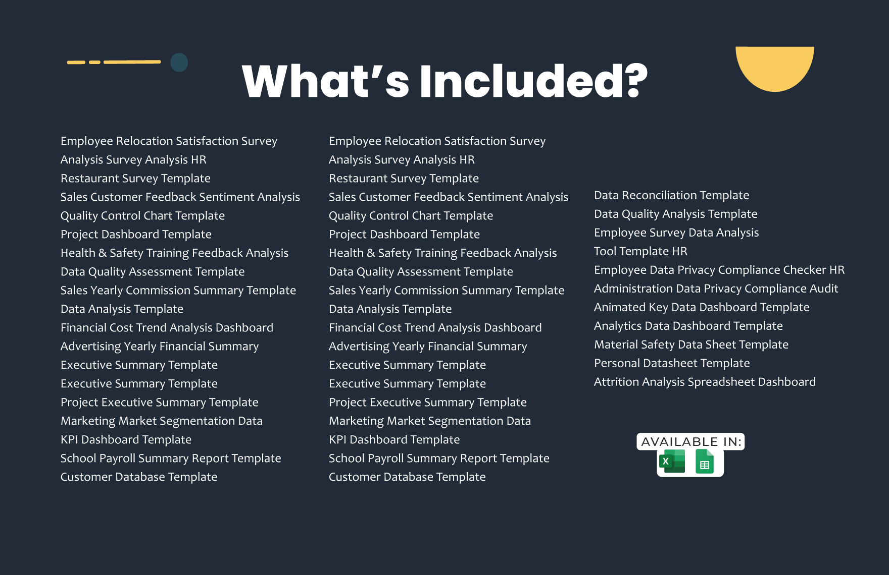50+ Professional Datasheet Template Bundle