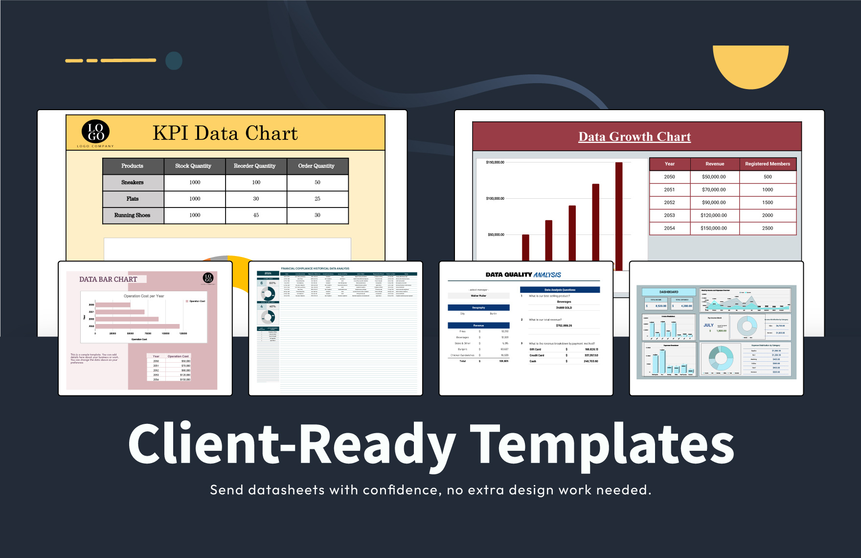 50+ Professional Datasheet Template Bundle