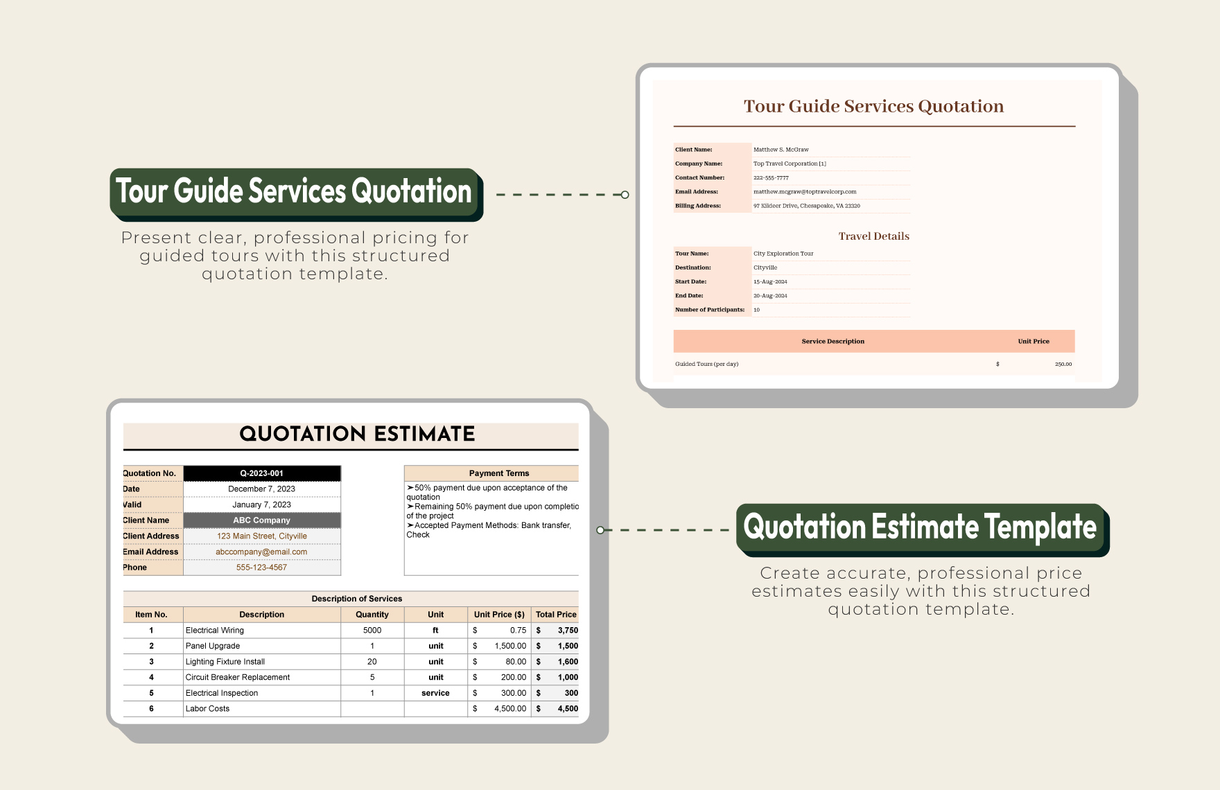 20+ Travel Quotation Master Template Bundle