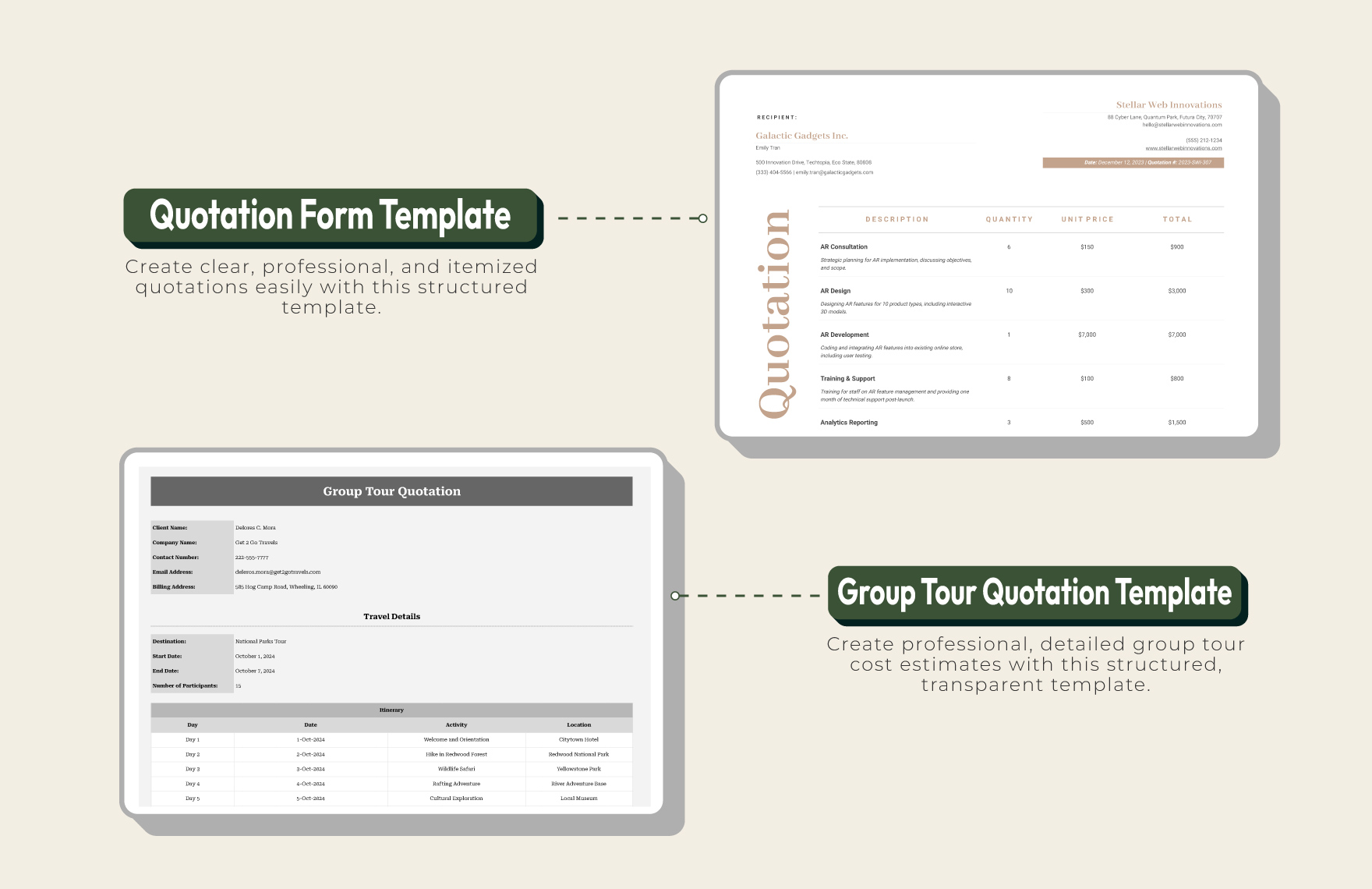 20+ Travel Quotation Master Template Bundle