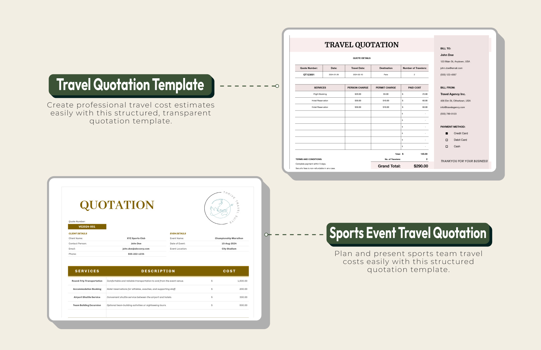 20+ Travel Quotation Master Template Bundle