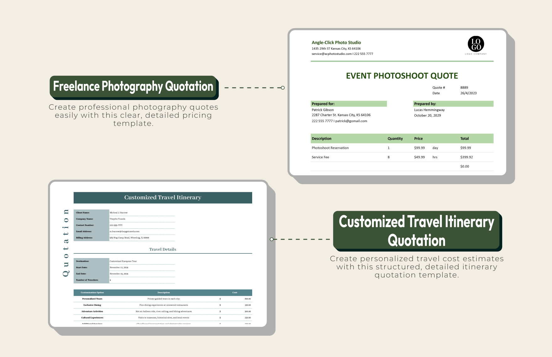 20+ Travel Quotation Master Template Bundle