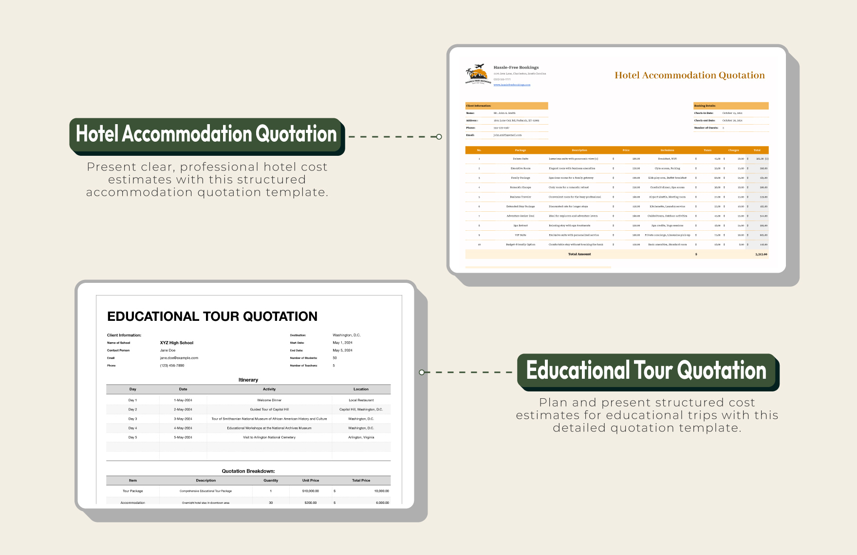 20+ Travel Quotation Master Template Bundle