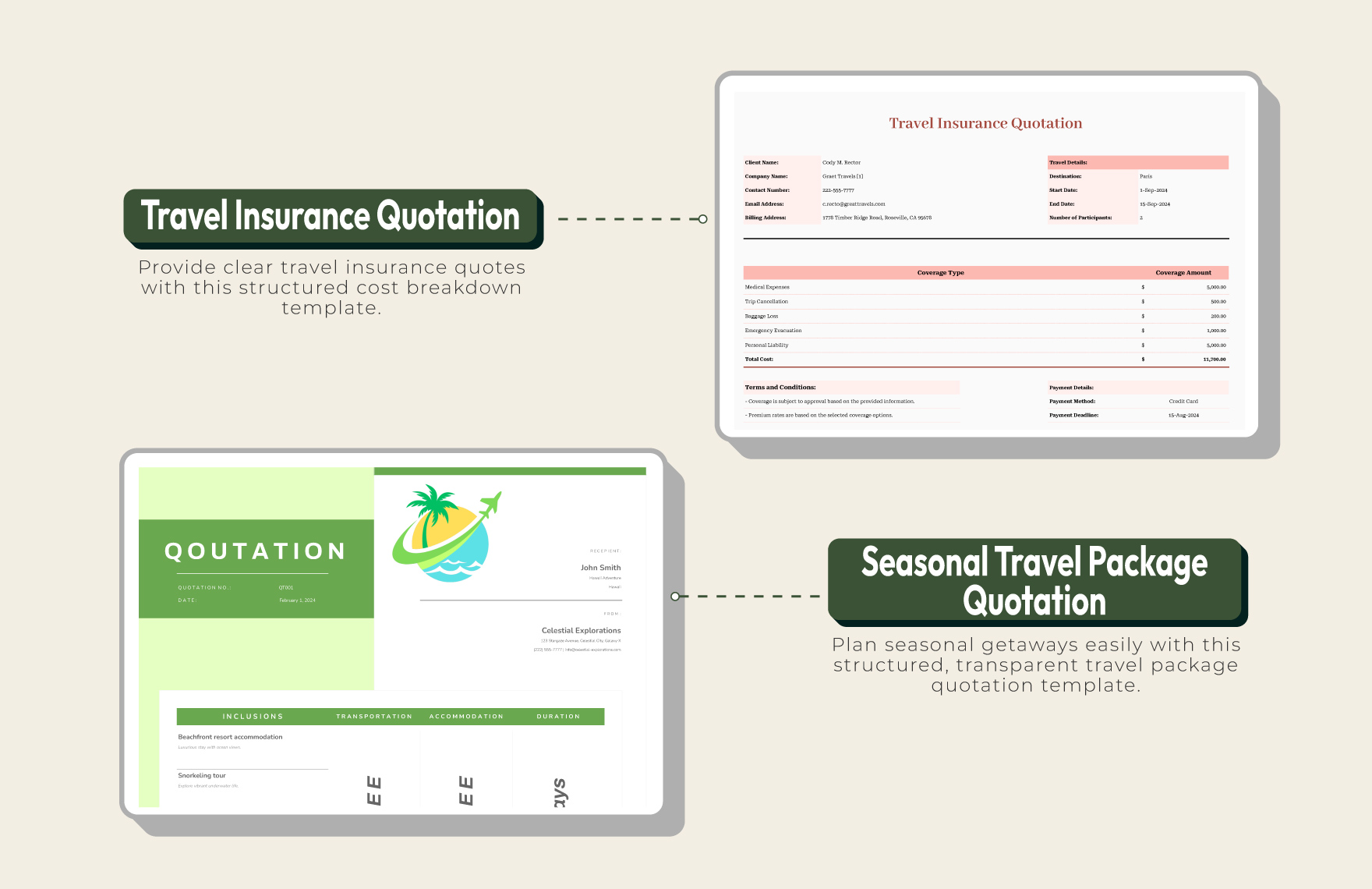 20+ Travel Quotation Master Template Bundle