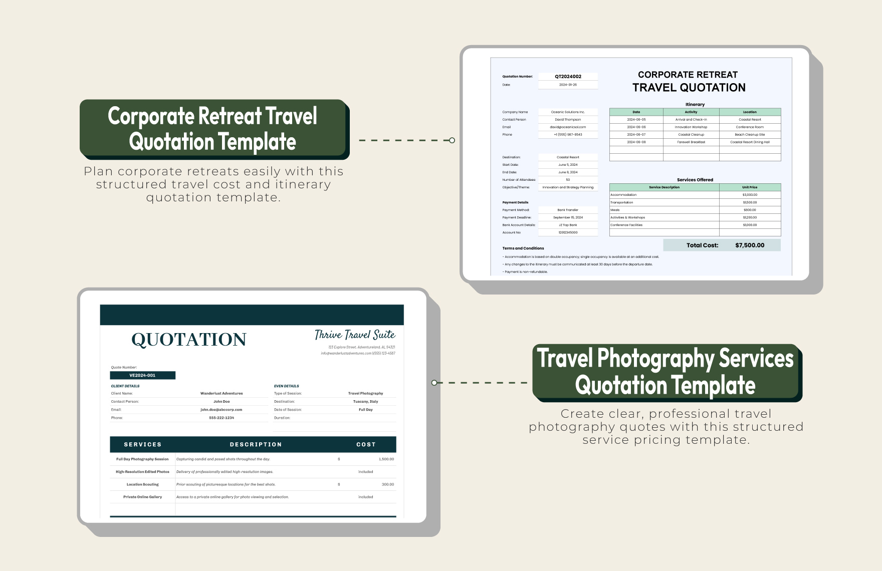 20+ Travel Quotation Master Template Bundle