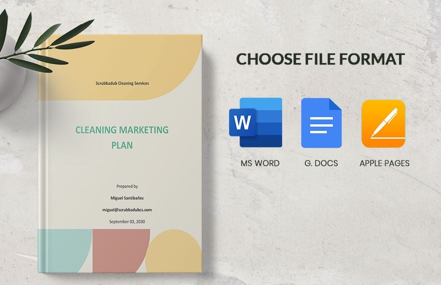 Cleaning Marketing Plan Template