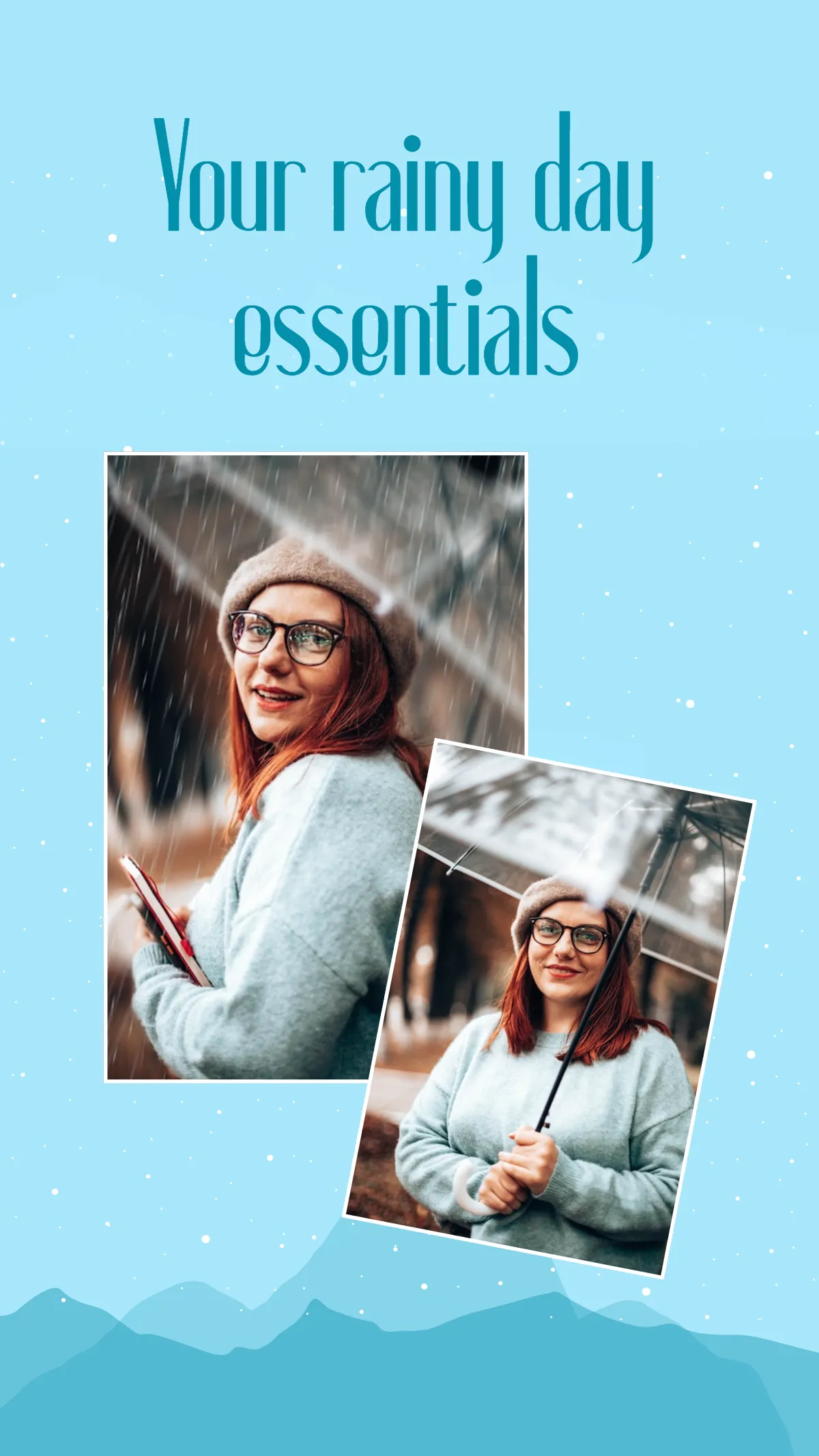 Free Rainy Day Monsoon Instagram Story Template to Edit Online
