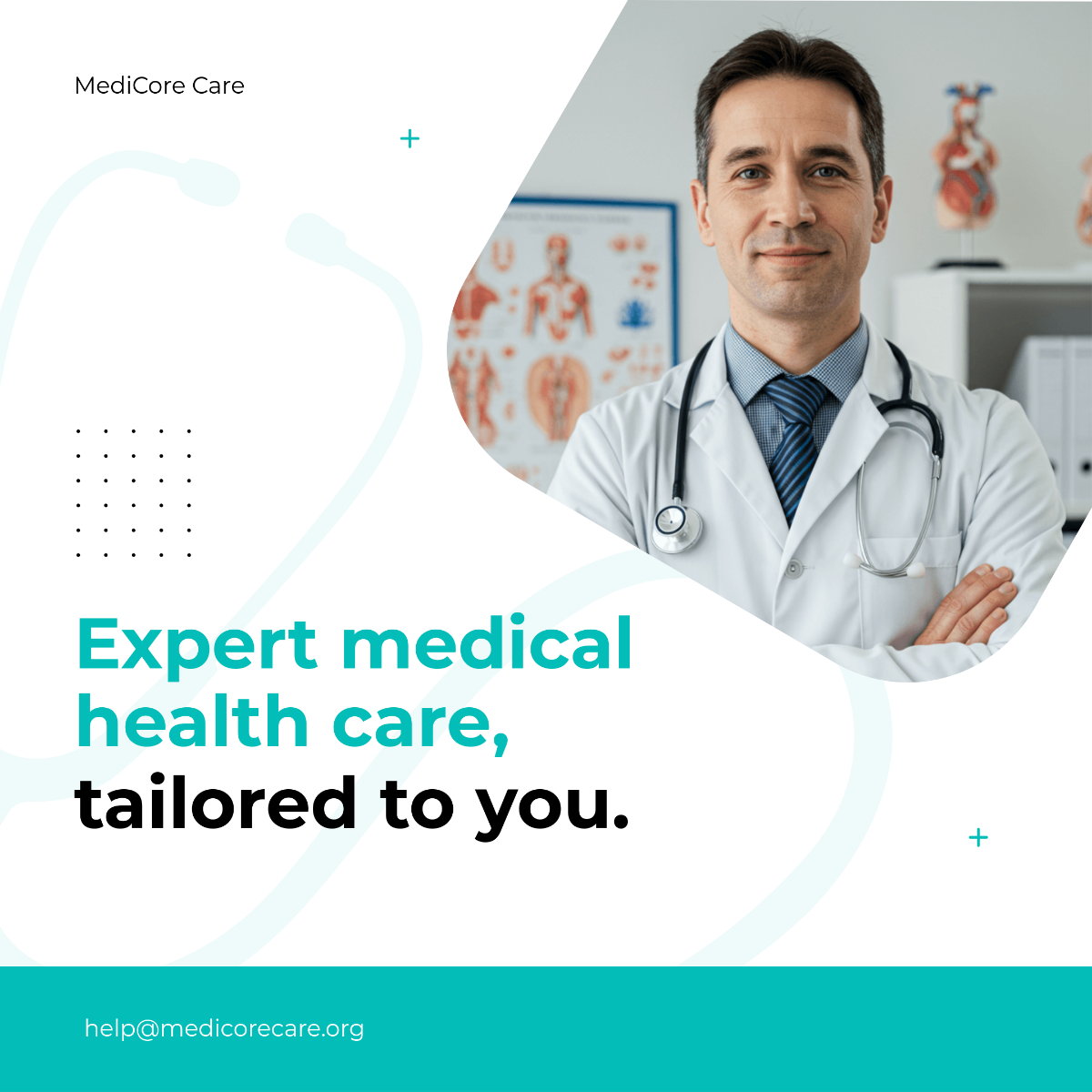 Free Medical Health Care Instagram Post Template to Edit Online