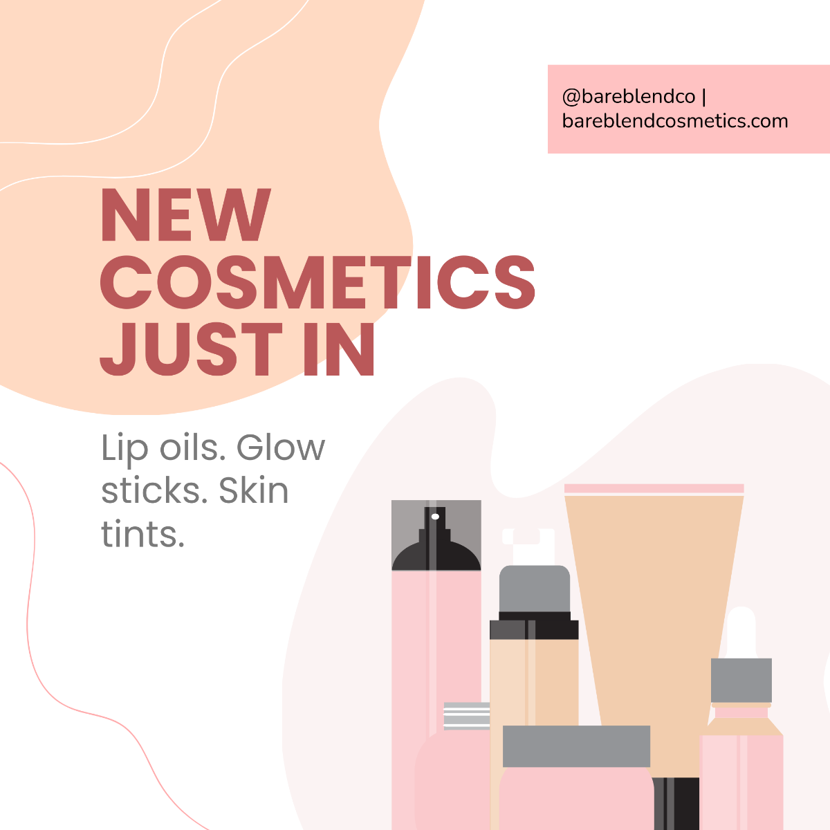 Free Aesthetic Cosmetics Instagram Post Template