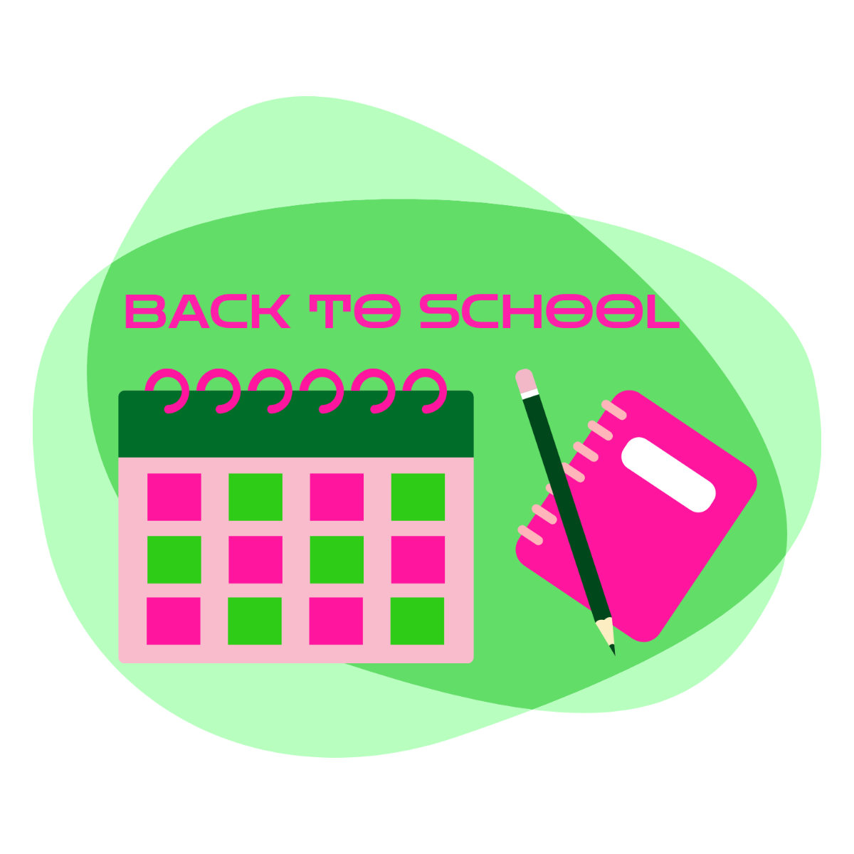 Free Back To School Month Clipart Template to Edit Online