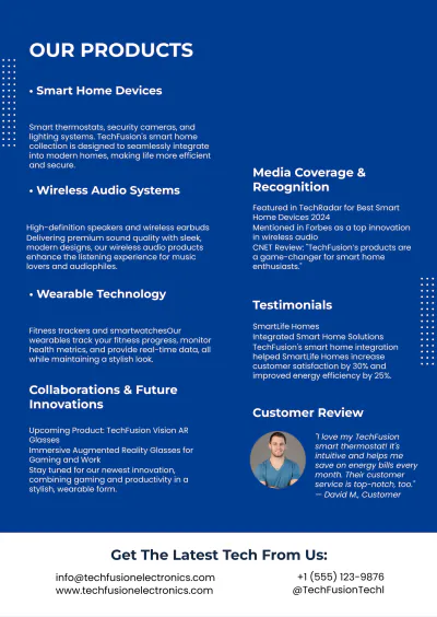 Free Creative Electronics Media Kit Template to Edit Online