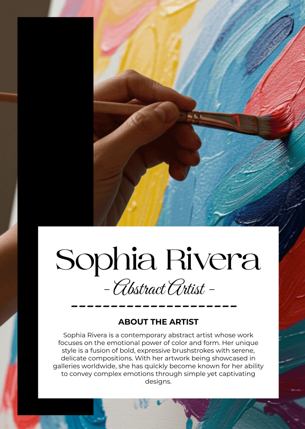 Free Artist Media Kit Template to Edit Online