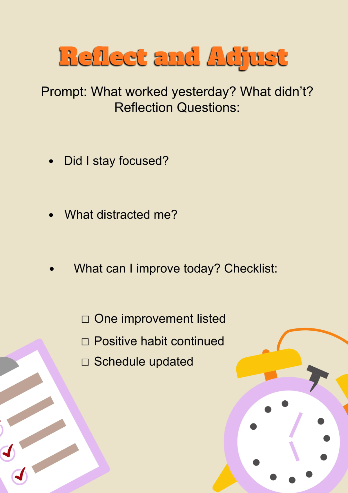 Free Productivity Workbook Template to Edit Online