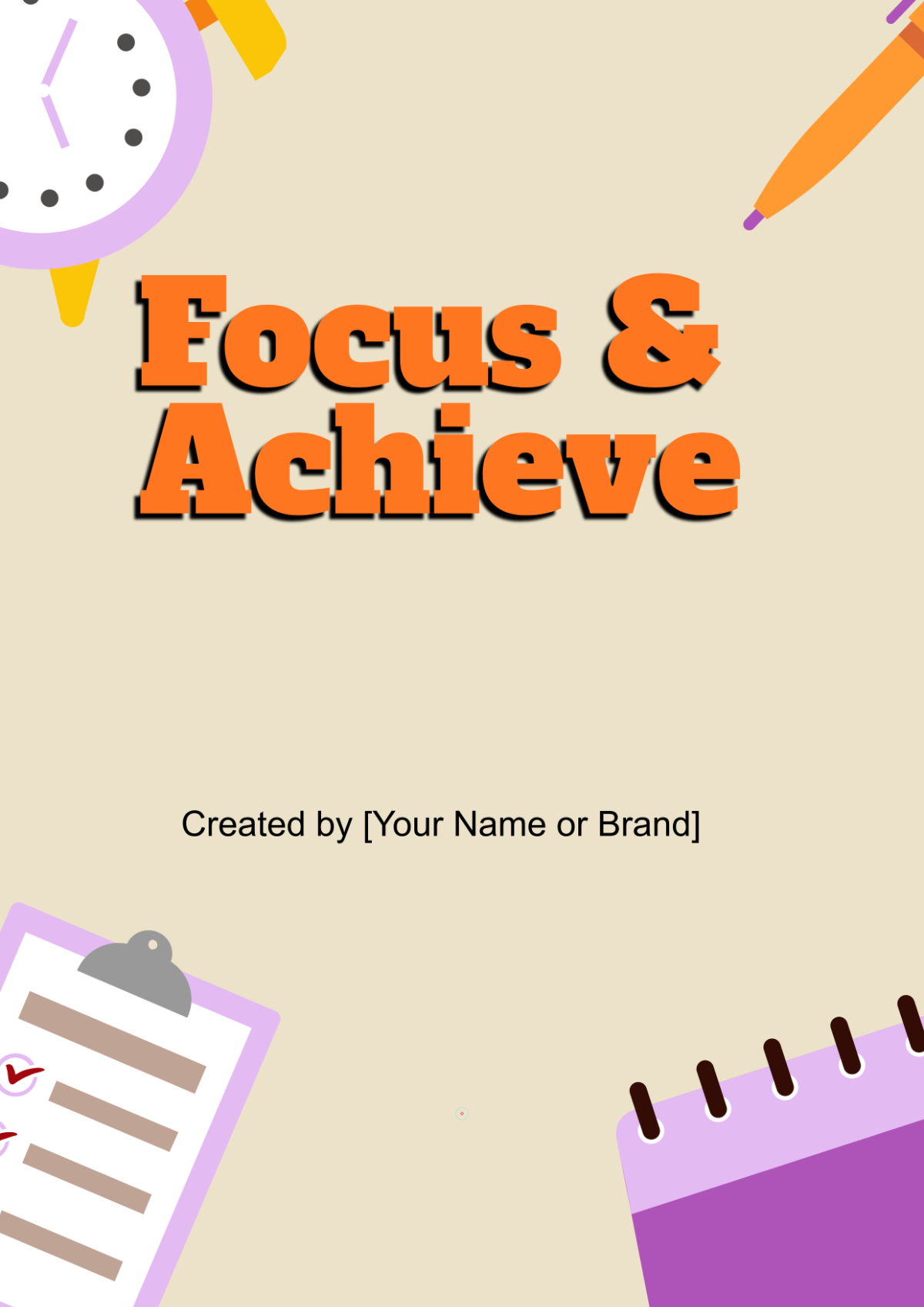 Free Productivity Workbook Template to Edit Online