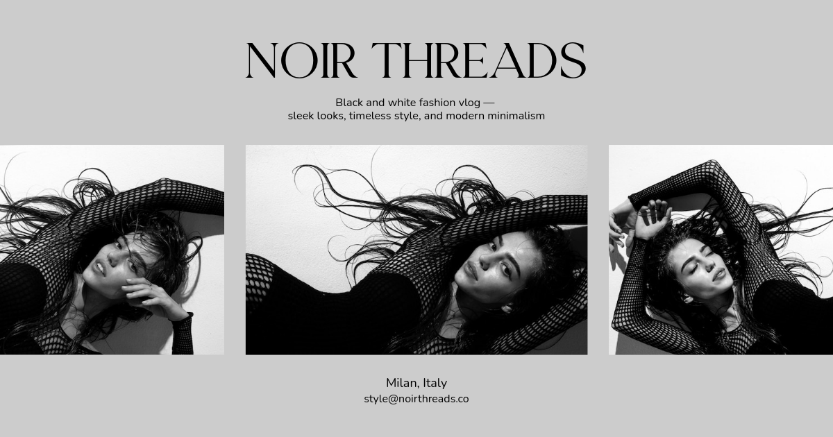 Free Black and White Fashion Facebook Post Template