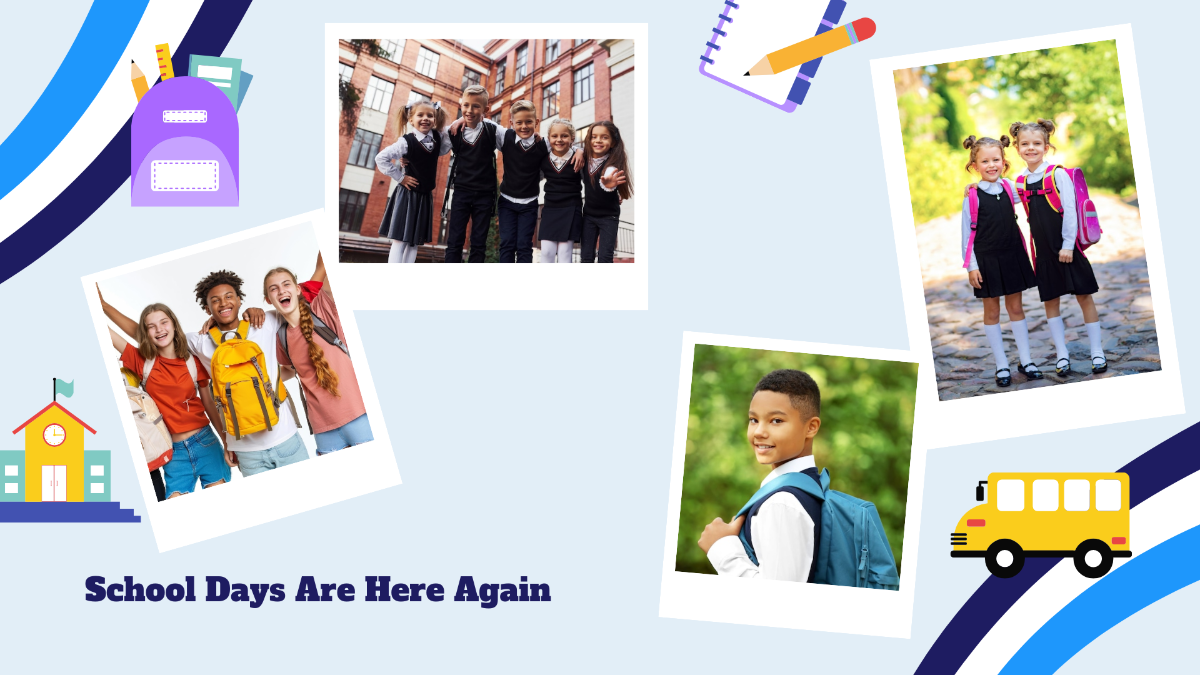 Free Back To School Images Background Template to Edit Online