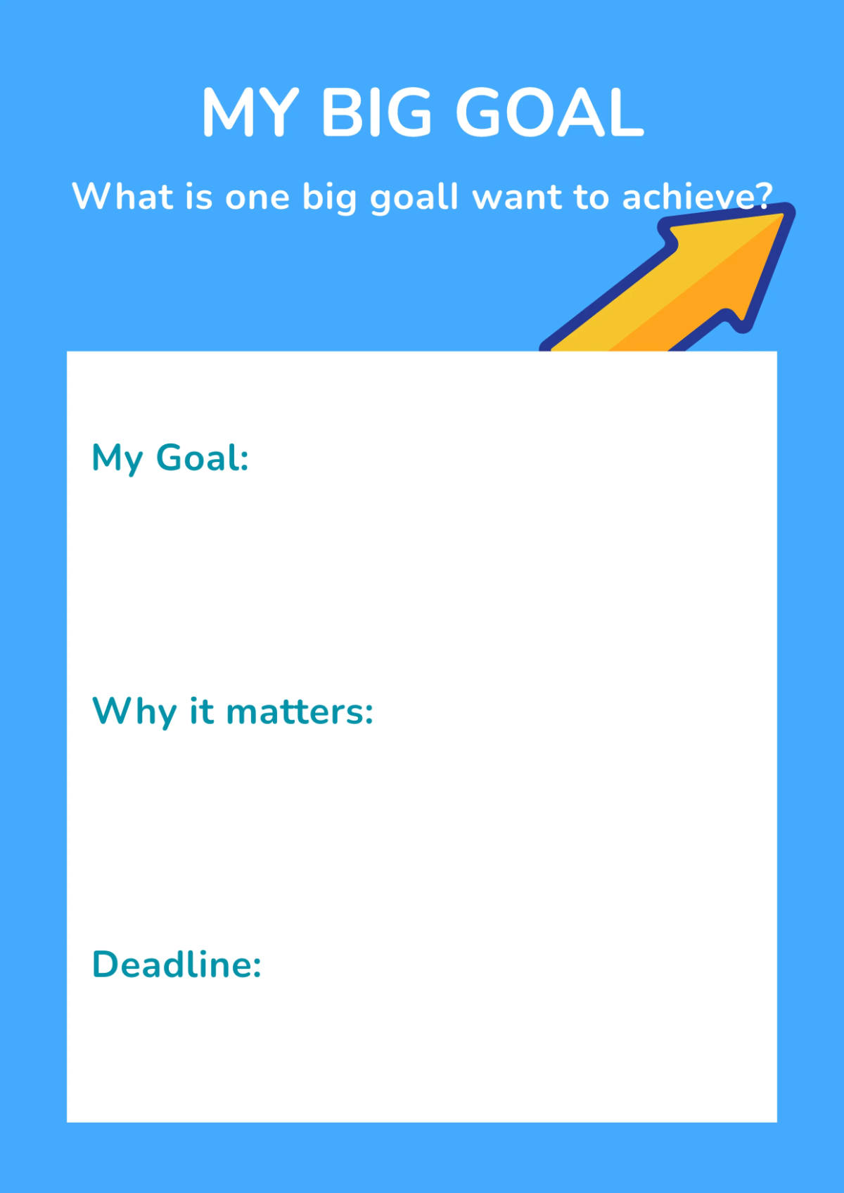 Free Goal Setting Workbook Template to Edit Online