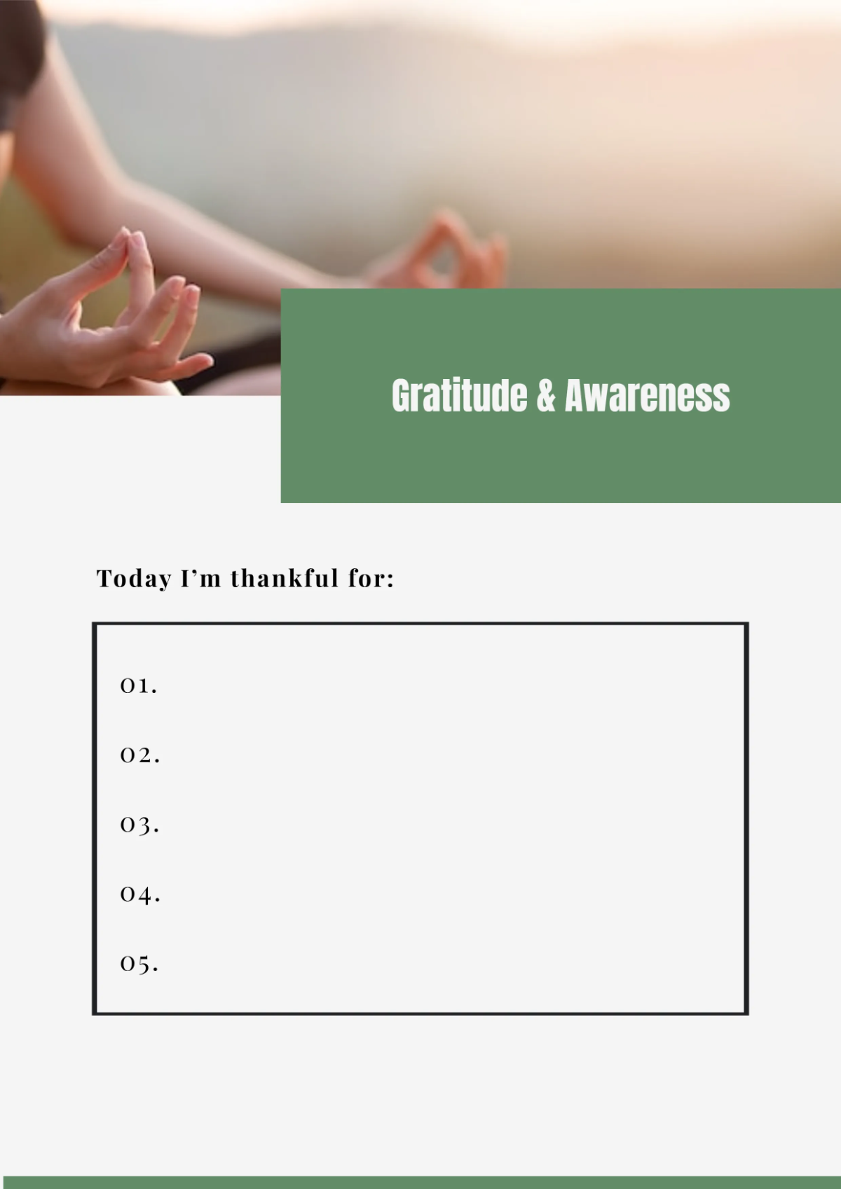 Free Mindfulness Workbook Template to Edit Online