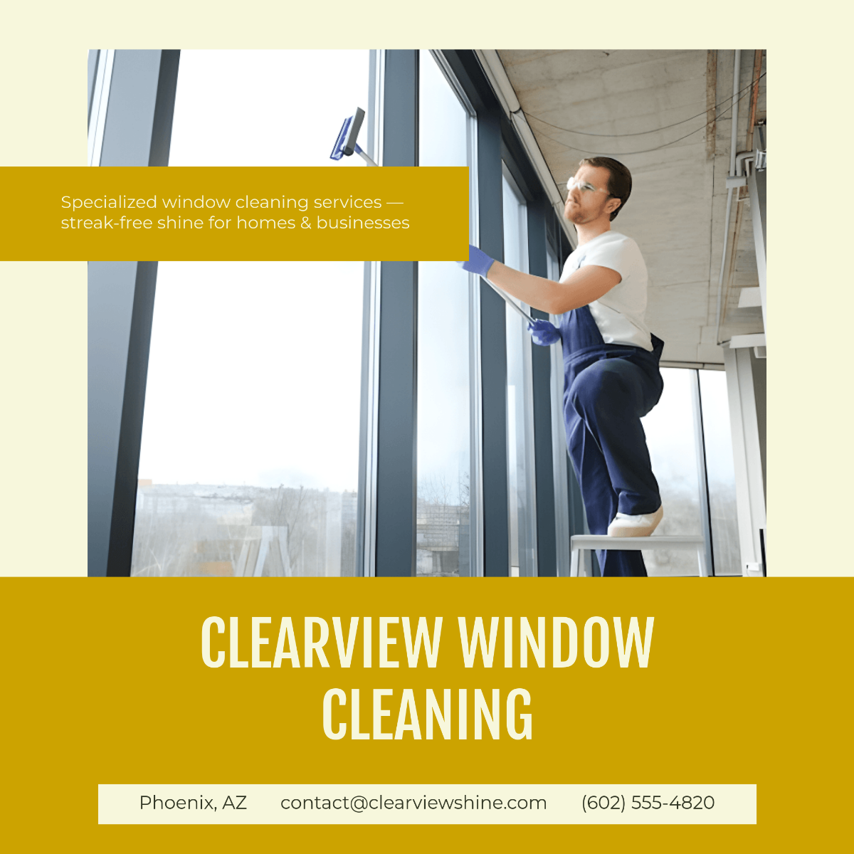 Free Window Cleaning Instagram Post Template