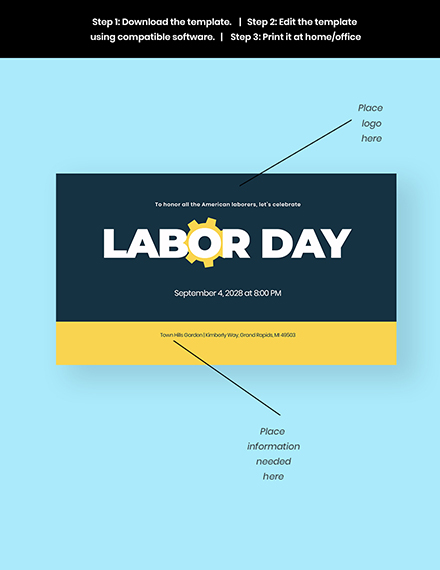 Free Labor Day YouTube Video Thumbnail Template to Edit Online