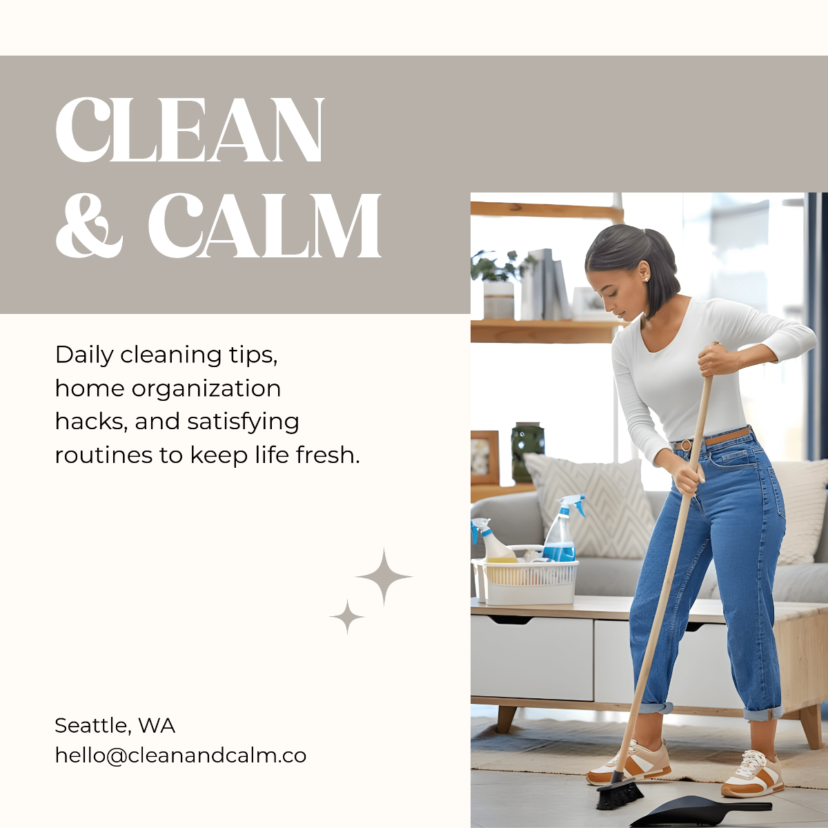 Free Cleaning Instagram Post Template
