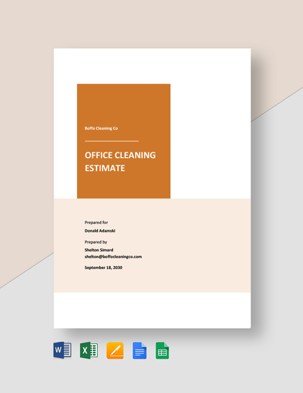 Office Cleaning Estimate