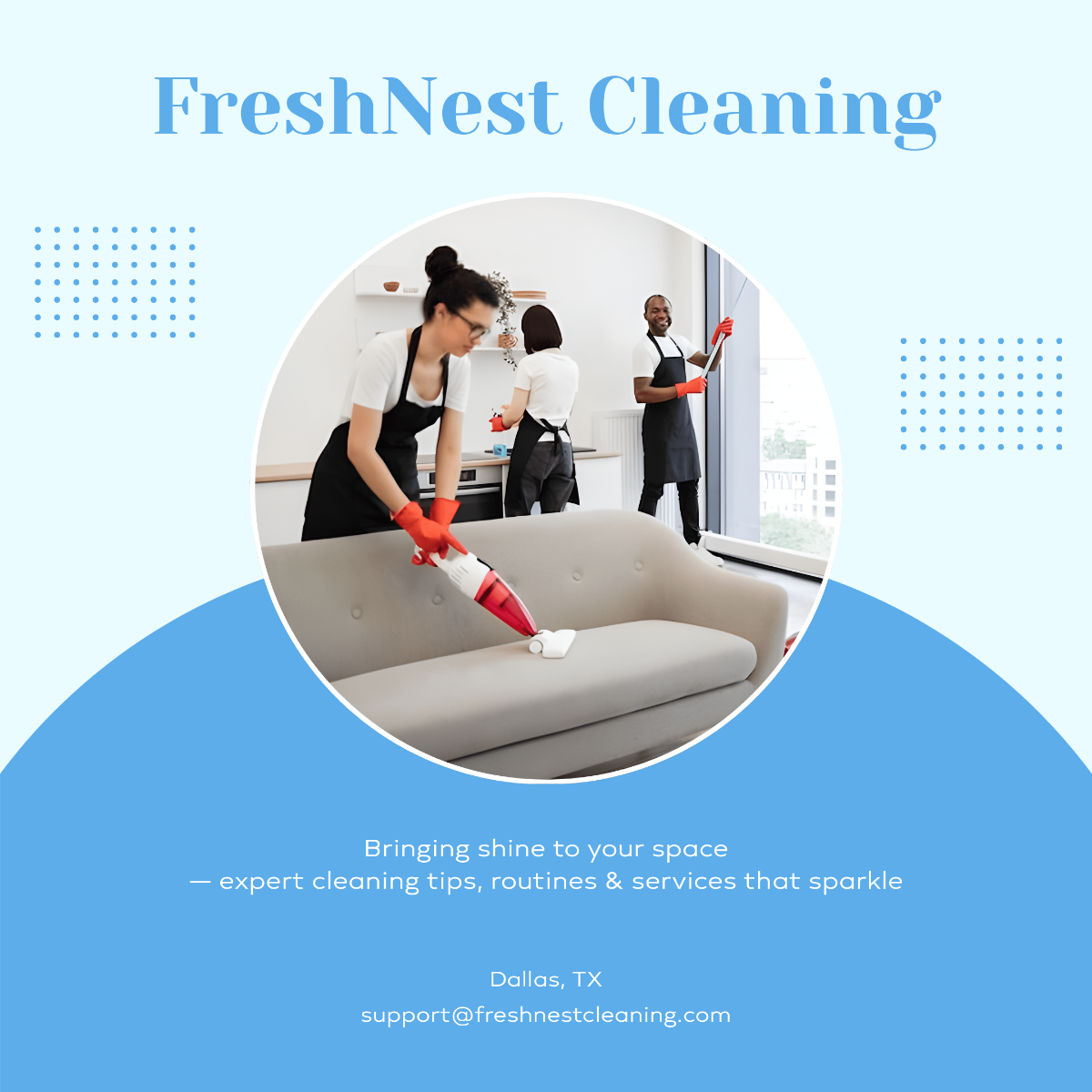 Free Cleaning Company Instagram Post Template