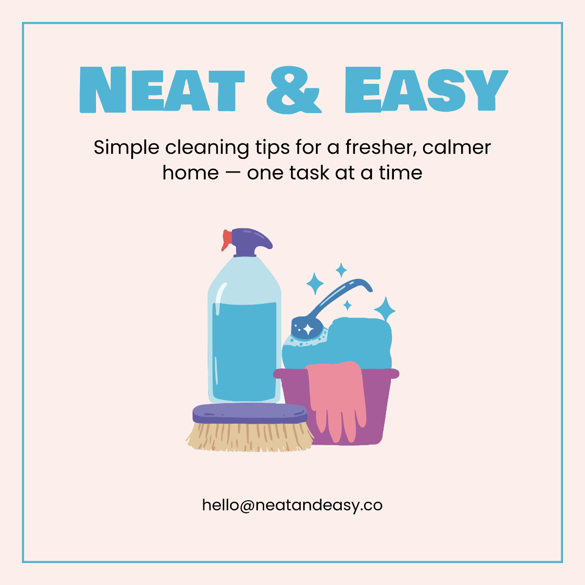 Free Simple Cleaning Instagram Post Template