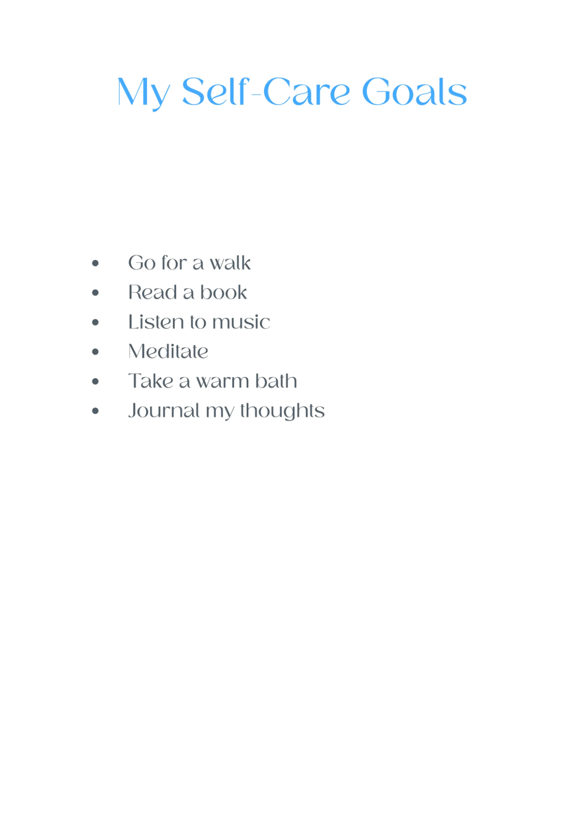 Free Self-Care Workbook Template to Edit Online