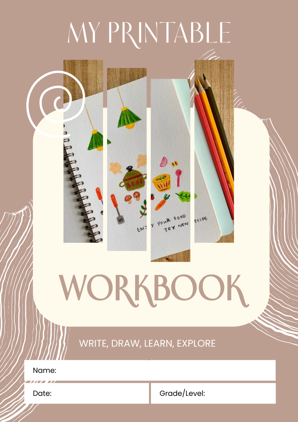 Free Printable Workbook Pages Template to Edit Online