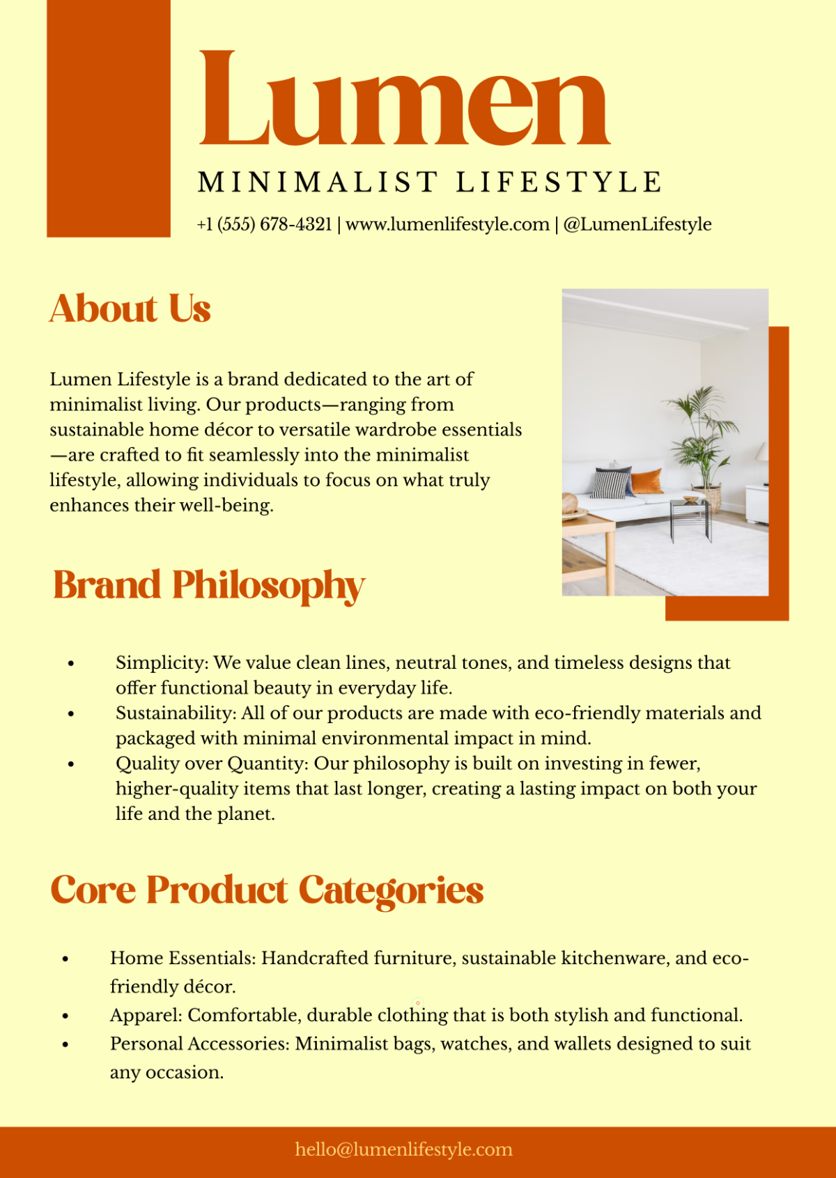 Free Minimalist Media Kit Template to Edit Online