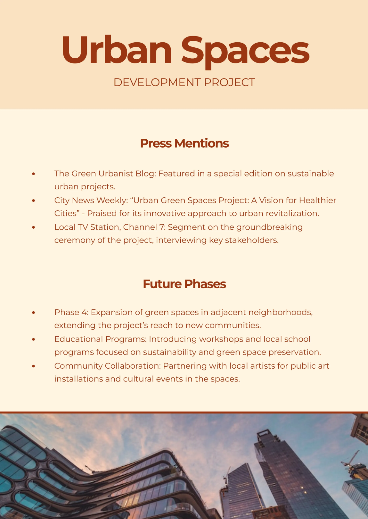 Free Project Media Kit Template to Edit Online