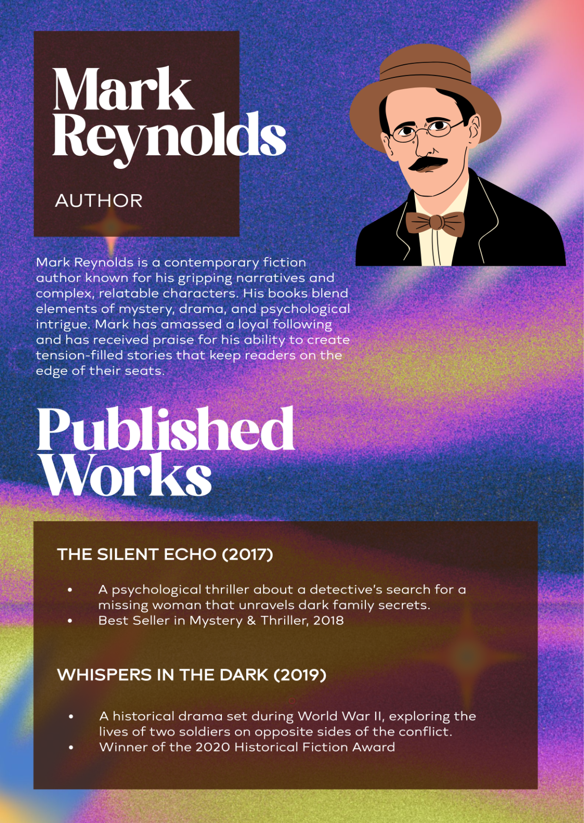 Free Aesthetic Author Media Kit Template to Edit Online
