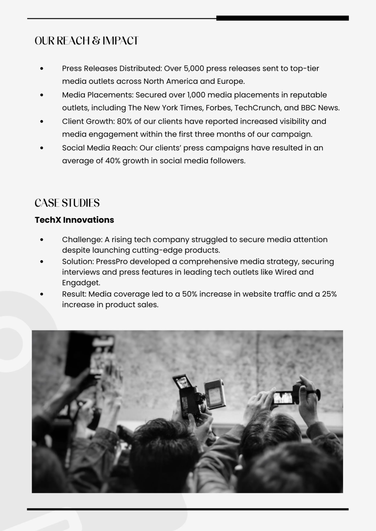 Free Media Press Kit Template to Edit Online