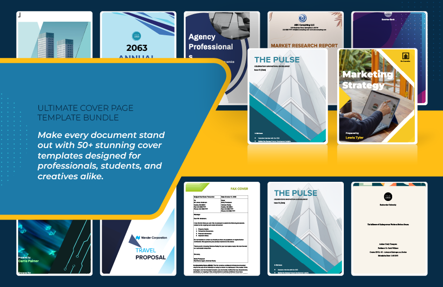 50+ Ultimate Cover Page Template Bundle