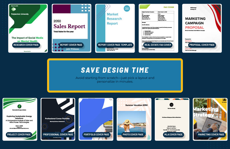 50+ Ultimate Cover Page Template Bundle