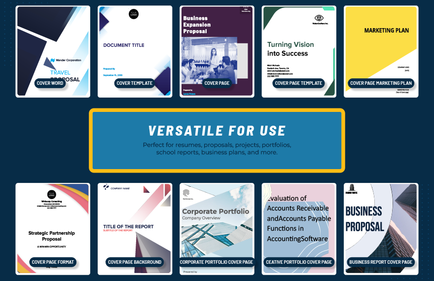 50+ Ultimate Cover Page Template Bundle