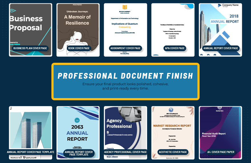 50+ Ultimate Cover Page Template Bundle