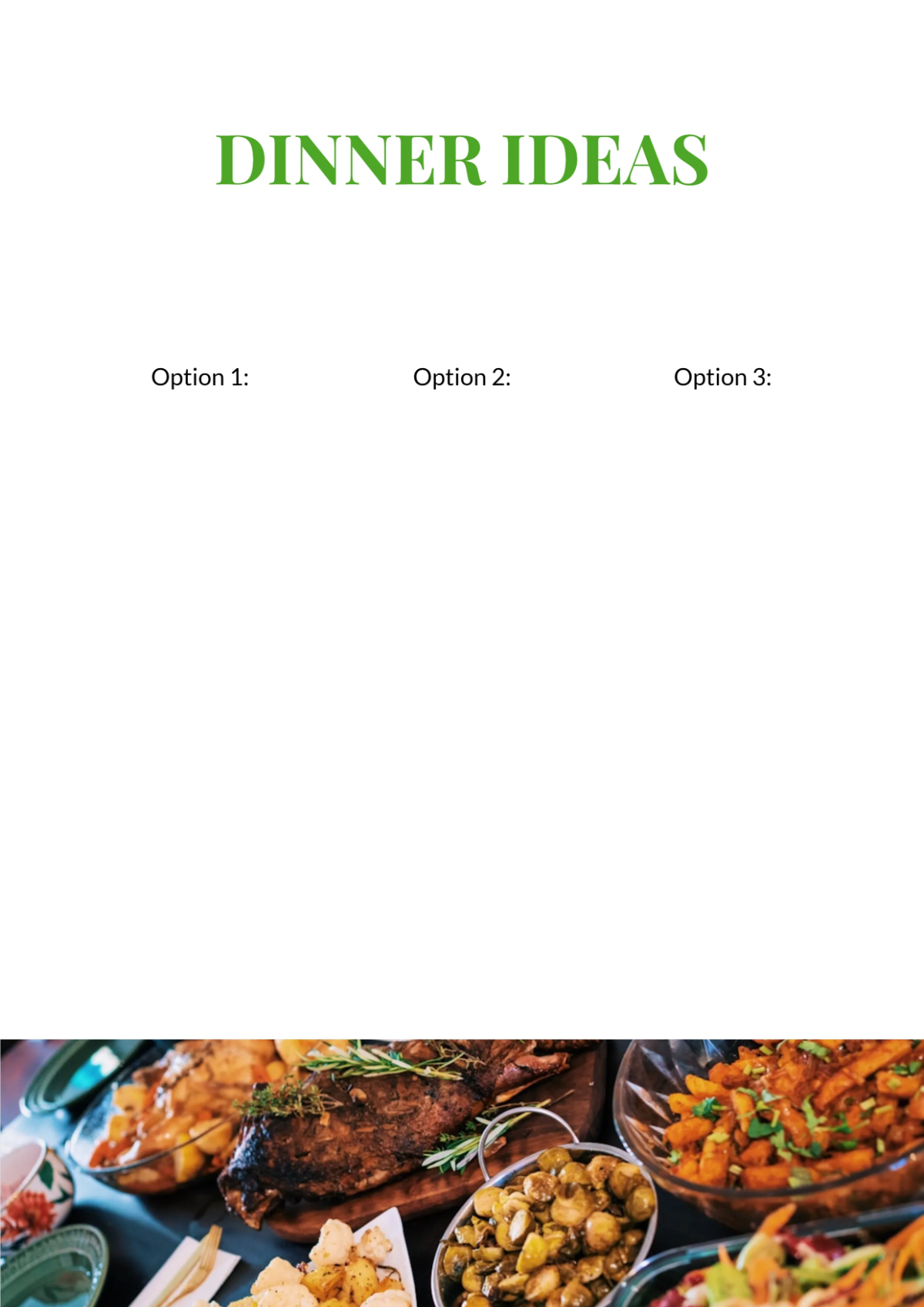 Free Meal Planner Workbook Template to Edit Online