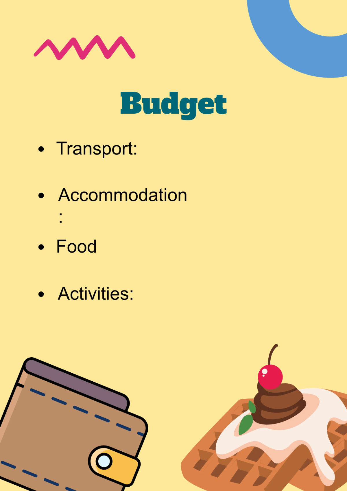 Free Travel Planner Workbook Template to Edit Online