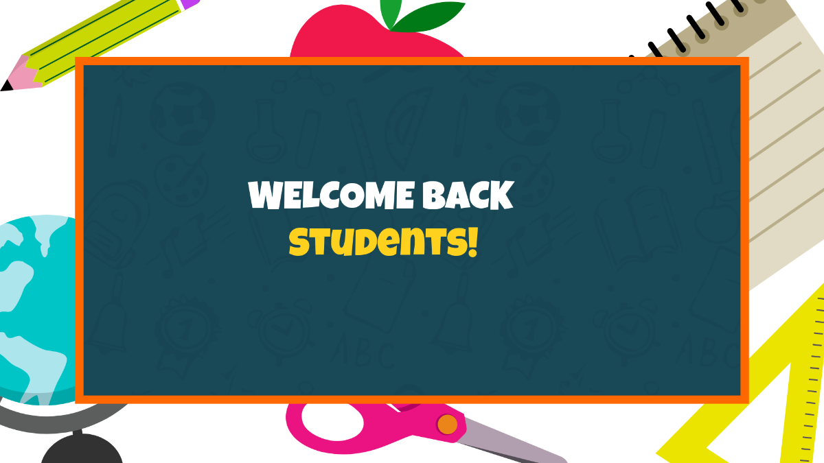 Free Back To School Banner Background Template to Edit Online