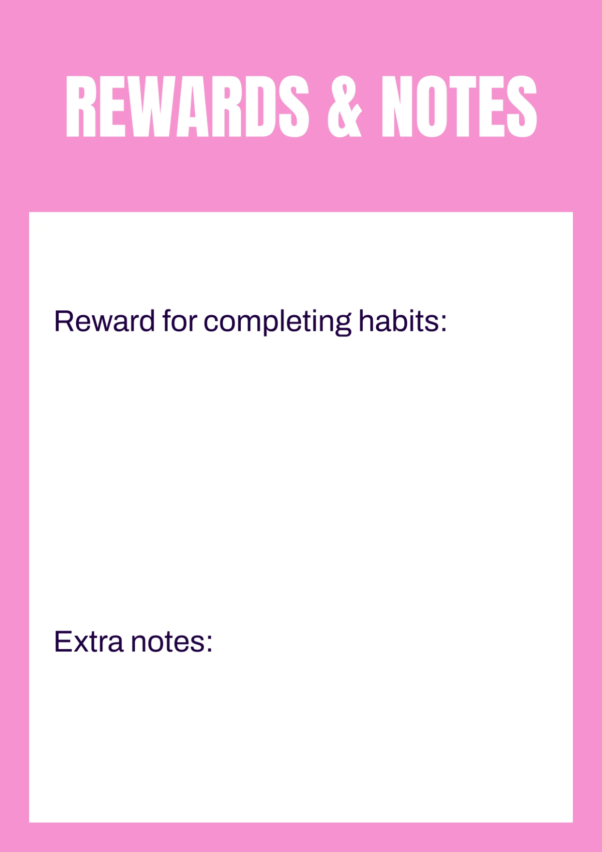 Free Habit Tracker Workbook Template to Edit Online