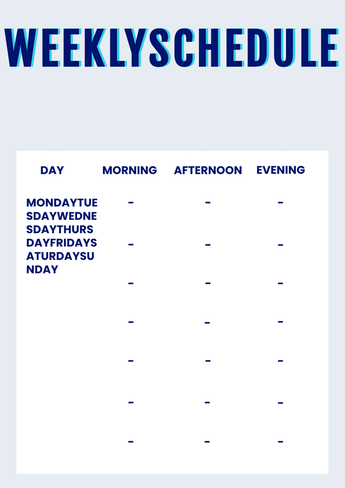 Free Time Management Workbook Template to Edit Online