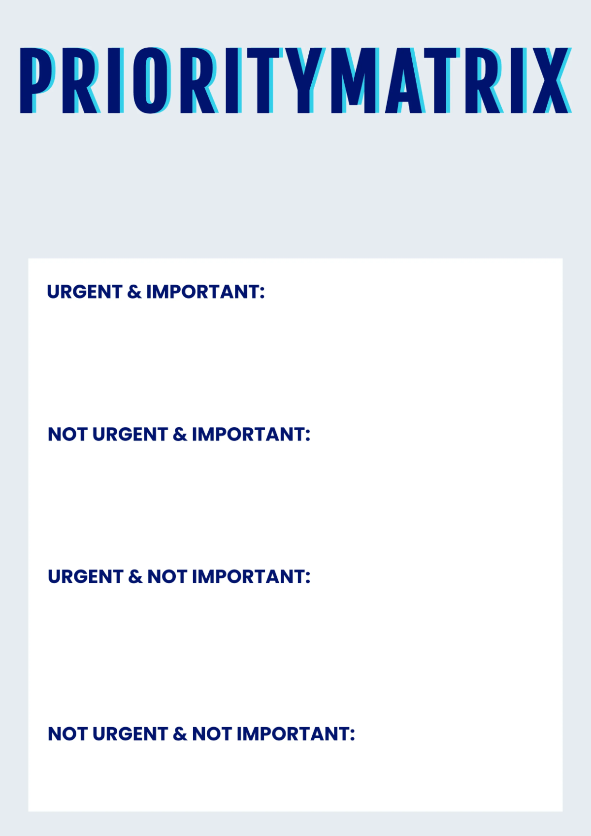 Free Time Management Workbook Template to Edit Online